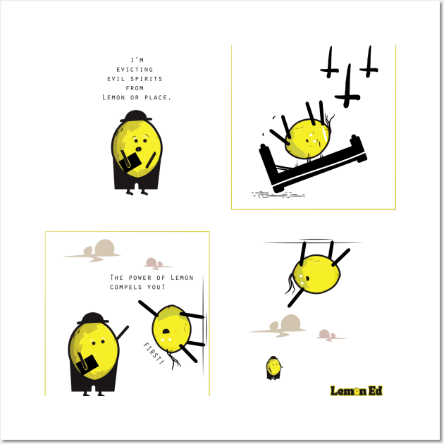 Lemon Ed - An Exorcist Lemon Wall Art by Frajtgorski